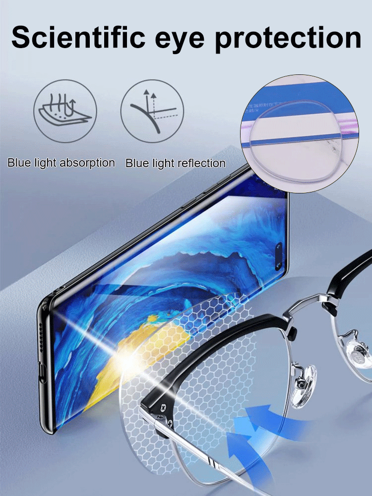 Retro fashion anti-blue light glasses