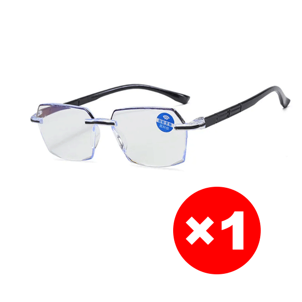 Anti-blue light, anti-fatigue, ultra-lightweight, large frame, zoom reading glasses.