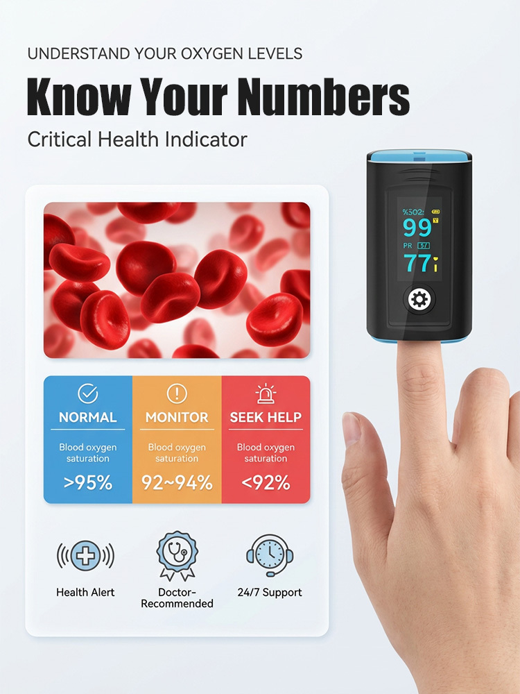 Home-use finger clip blood oxygen tester