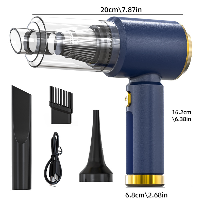 Multifunctional high-power car vacuum cleaner and air inflator
