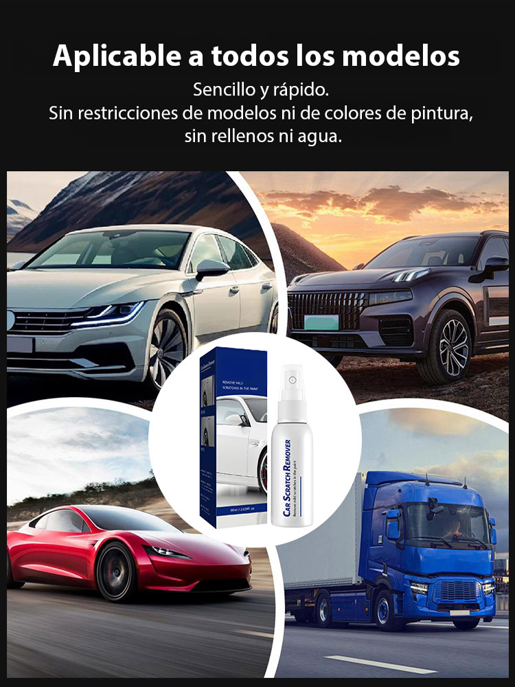 Spray Reparador de Arañazos: ¡Tu Coche Como Nuevo en 5 Minutos Sin Pisar el Taller