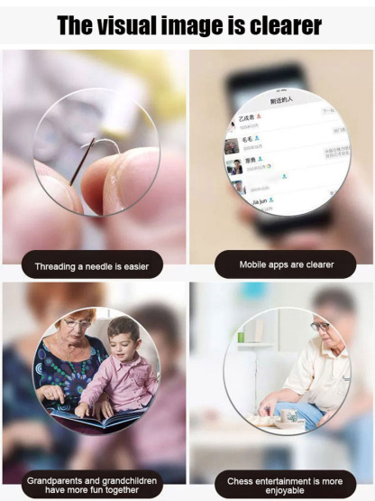 Ultra-light foldable blue light blocking reading glasses