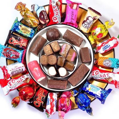 Russian imported mixed chocolate candies