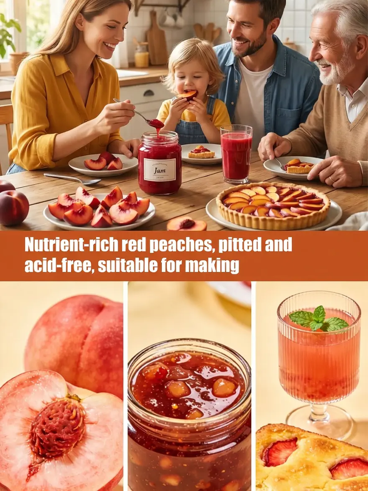 Meet the "Ruby Red Blood Peach" ，Fruits in the VERY FIRST YEAR!