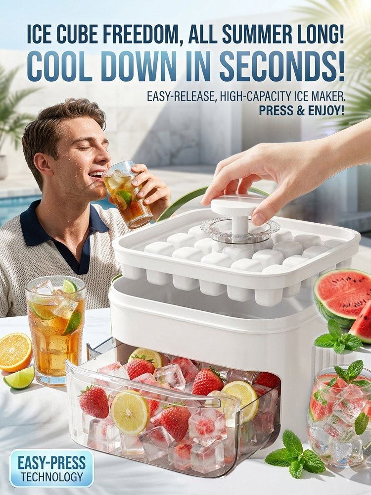 [Lazy Man's Artifact] Large Capacity Ice Maker That Doesn't Dirt Your Hands