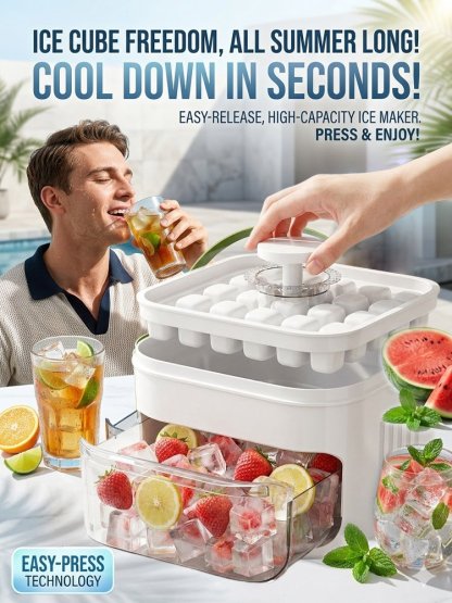 [Lazy Man's Artifact] Large Capacity Ice Maker That Doesn't Dirt Your Hands