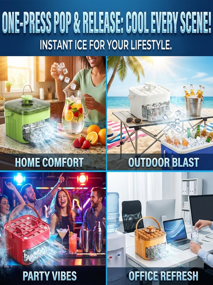 [Lazy Man's Artifact] Large Capacity Ice Maker That Doesn't Dirt Your Hands