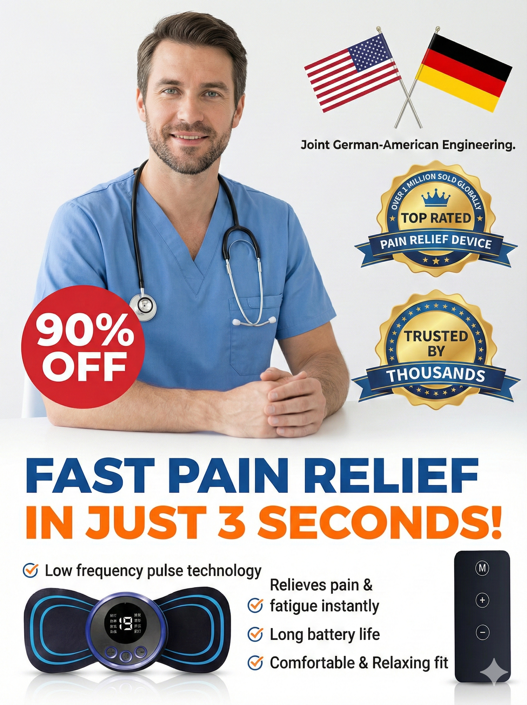 EMS Intelligent Mini Massage Patch