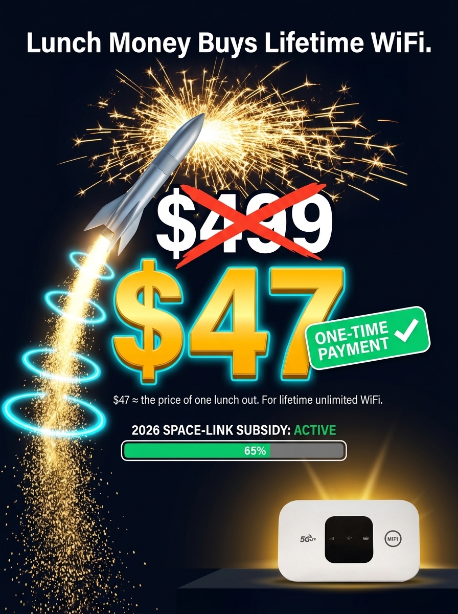 🌍One-Time Purchase for Lifetime Free Global 4K Internet — No SIM, No Monthly Fees, No Signal Dead Zones!🚀