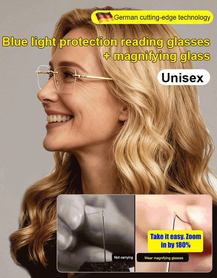 Automatic Zoom Natural Crystal Reading Glasses for Eye Protection