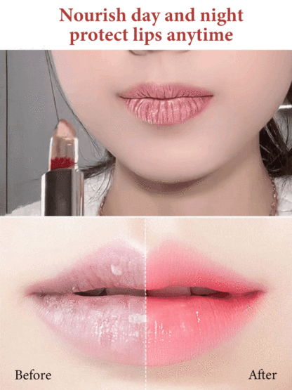 Flower color changing lipstick