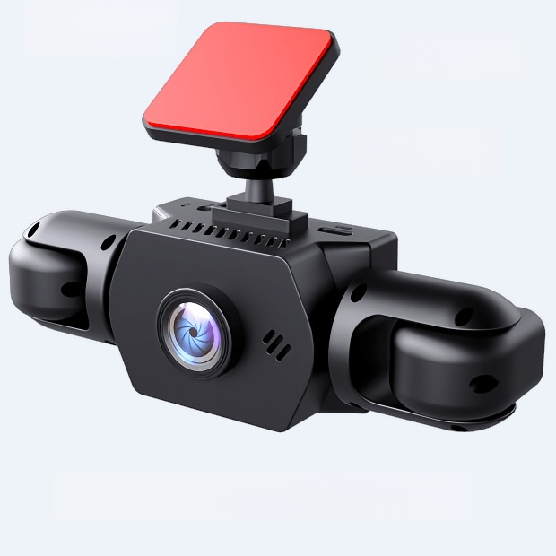【4-Lens All-Angle Coverage】360-Degree Wide-Angle HD Dashcam
