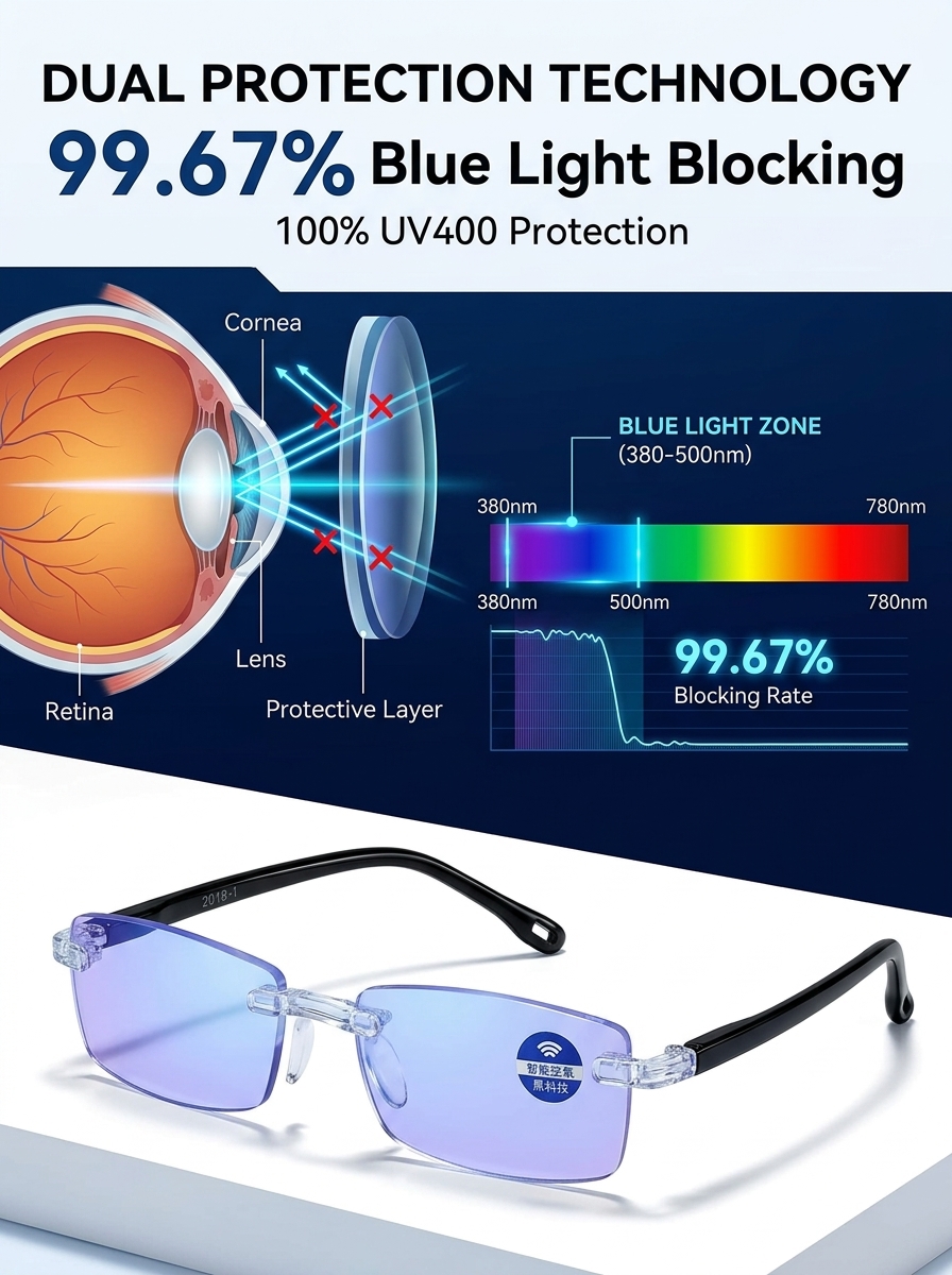 Autozoom reading glasses【+1.0~+7.0 prescription】