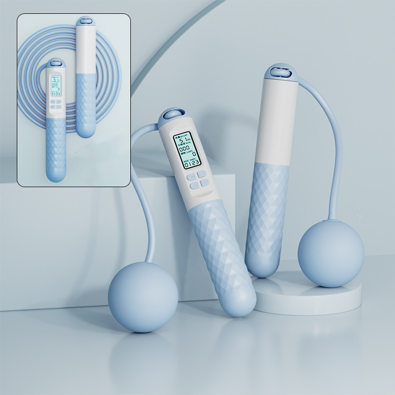 【Fat Burning】Dual-Purpose Magnetic Control Counting Steel Wire Jump Rope