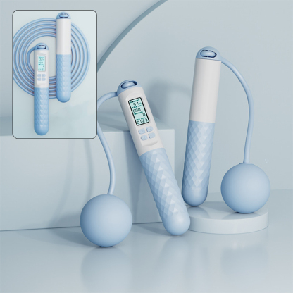 【Fat Burning】Dual-Purpose Magnetic Control Counting Steel Wire Jump Rope