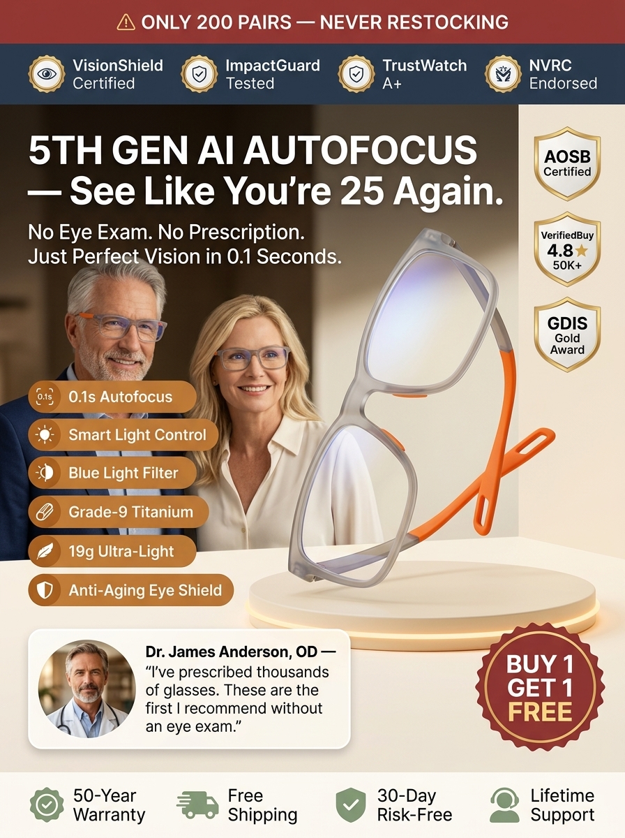 No eye exam needed • Lifetime use • Auto-focus from -10.00D-+10.00D — Multifocal sports glasses