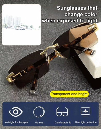 Automatic Zoom Natural Crystal Reading Glasses for Eye Protection