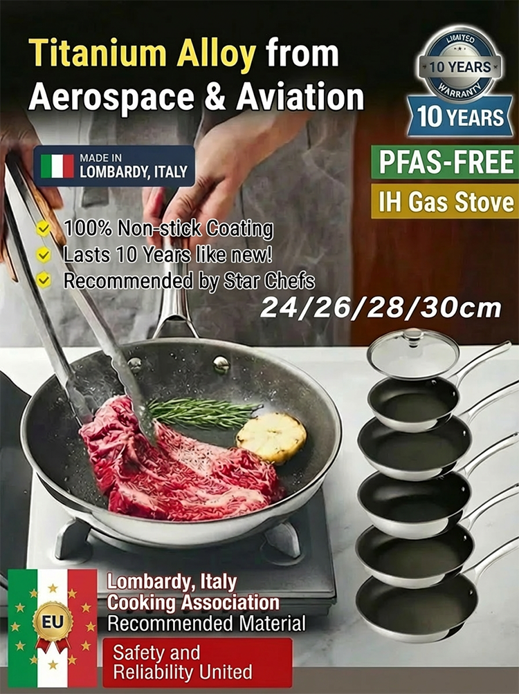 【Local Bestseller】Titanium Nonstick Skillet