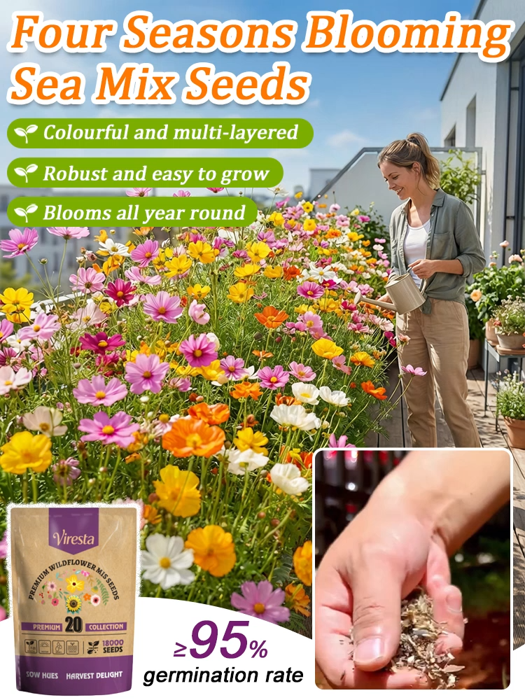【Over 240,000 Purchased】Easy-to-Grow Mixed Flower Seeds