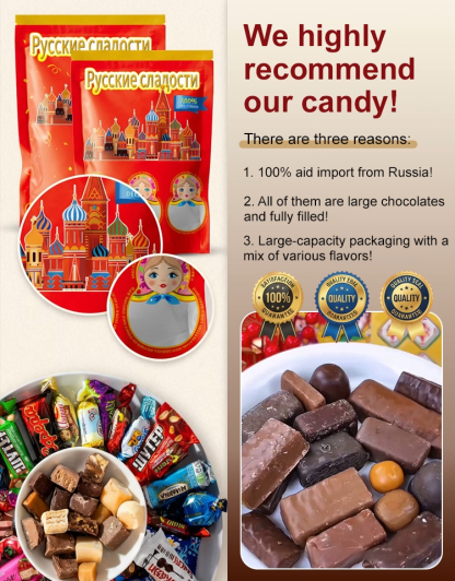 Russian imported mixed chocolate candies