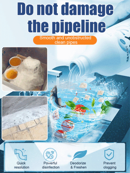 【Unclog in 3 Seconds】Powerful Pipe Dissolving and Clearing Agent