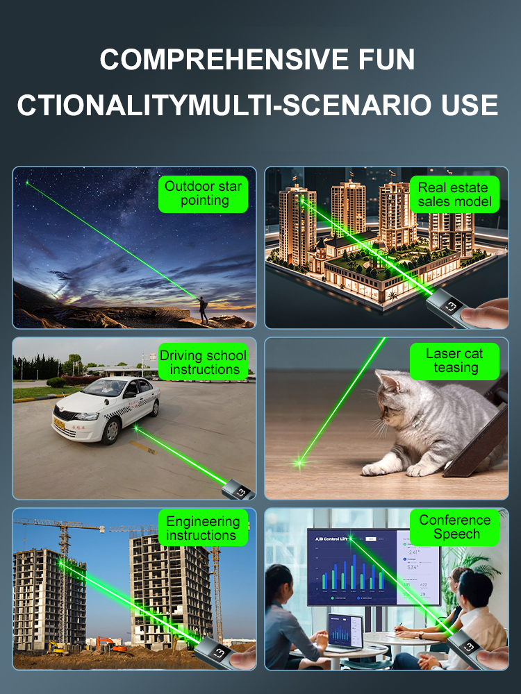 Rechargeable long-range laser pointer