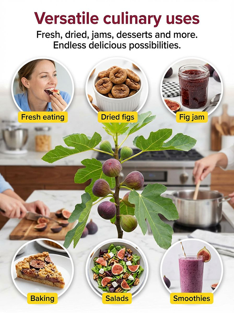 [Fruit Farmers Are Clamoring to Buy] Guaranteed-to-Thrive Extra-Sweet Fig Tree Saplings