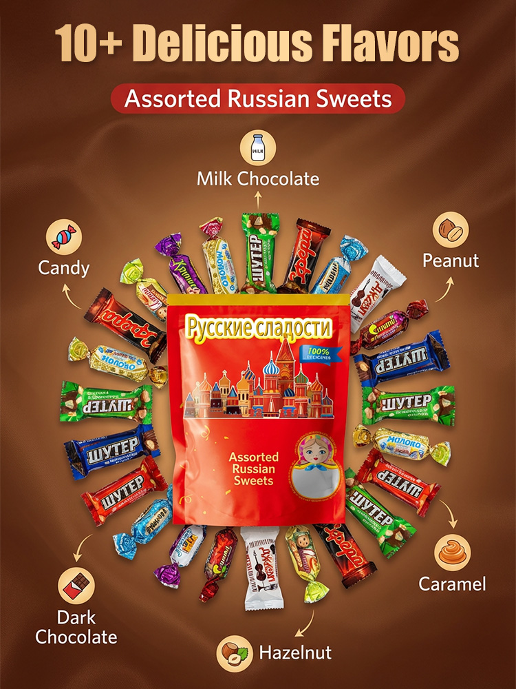 Russian imported mixed chocolate candies