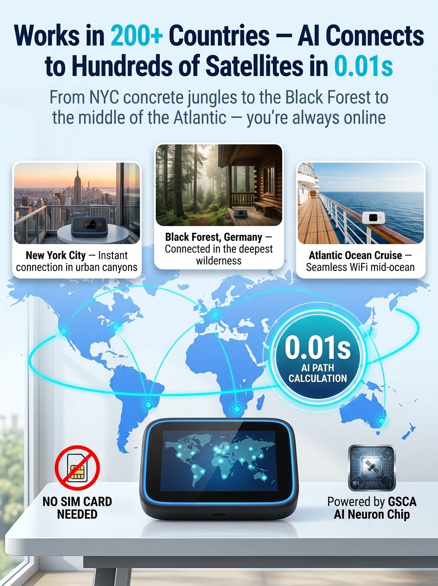 One-Time Purchase for Lifetime Free Global 5G+ Internet