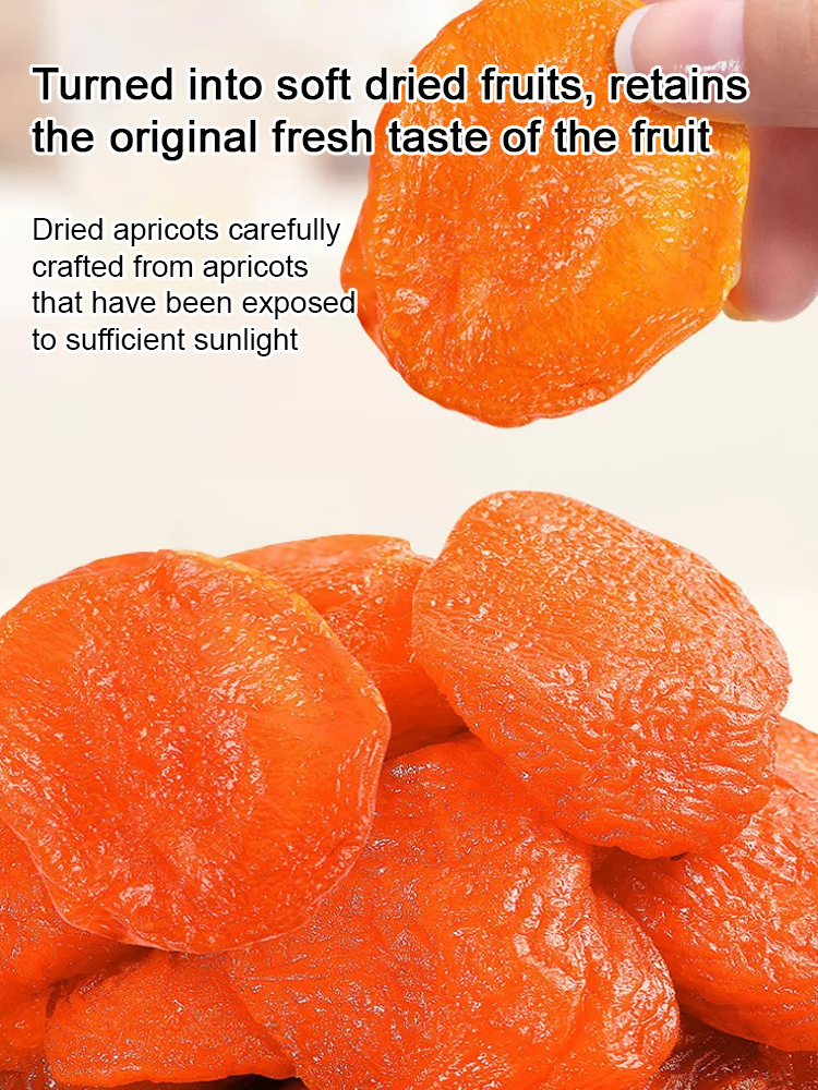 Sweet and sour sugar-free dried apricots