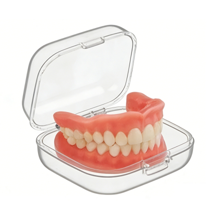 [Free Portable Storage Box Included] Full Coverage Dentures