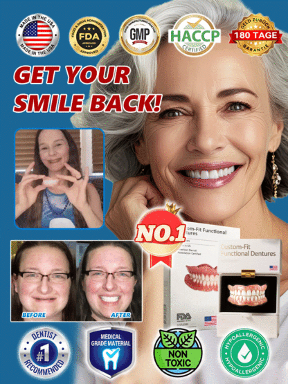 【FDA & BDA Dual Certification】Self-Molding Denture Kit