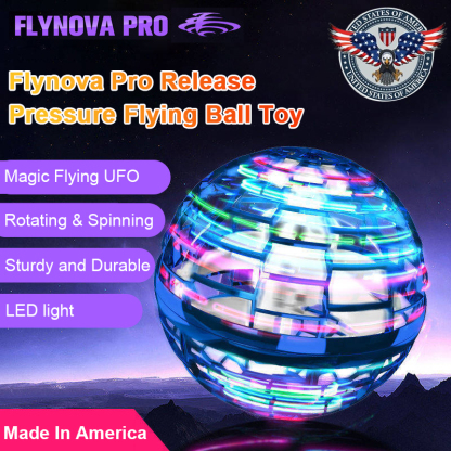 【Throw it, and it flies back to you like Thor's Hammer!】Flynova Pro Release Pressure Flying Ball Toy