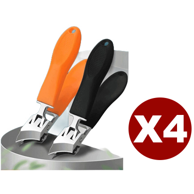 FM【Für eingewachsene Nägel unverzichtbar】Großer schräger Nagelknipser mit Spritzschutz