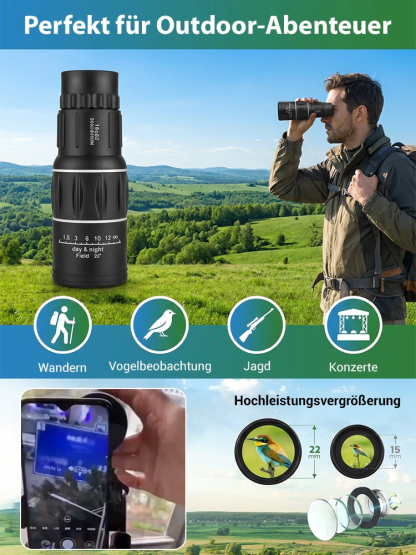 Tragbares hochauflösendes Teleskop