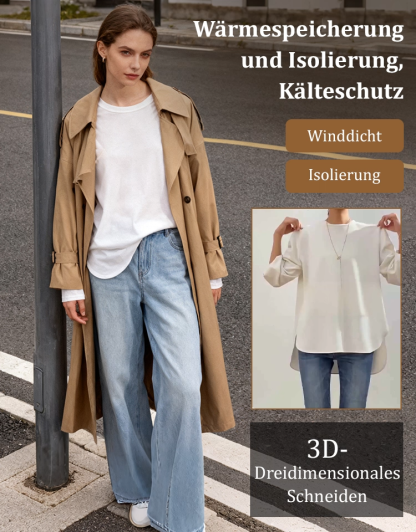 Hochwertiges, schlichtes Damen-Basistop