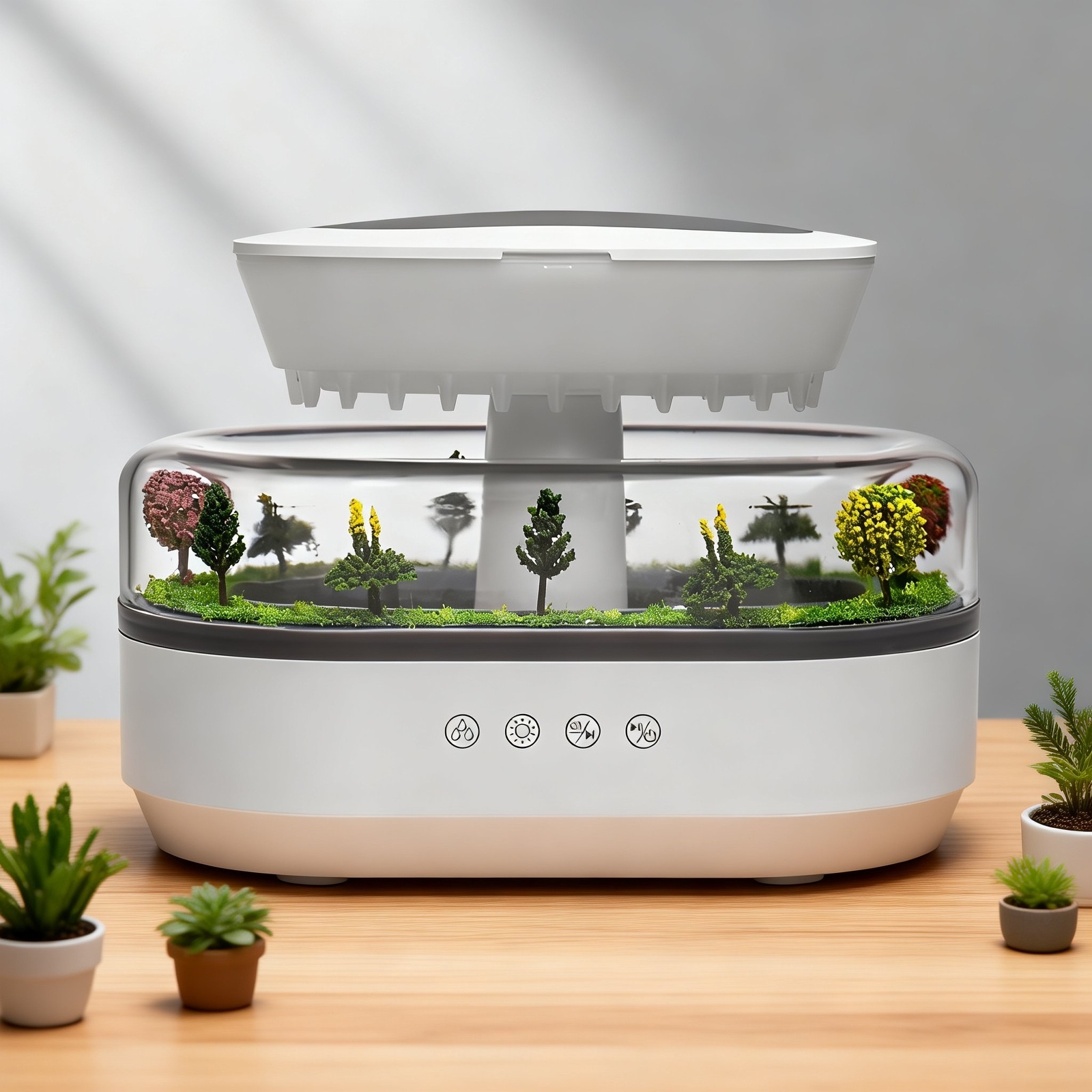 Regentropfen-Aromatherapie-Maschine, intelligentes weißes Rauschen, Dekompression, ätherisches Öl, B