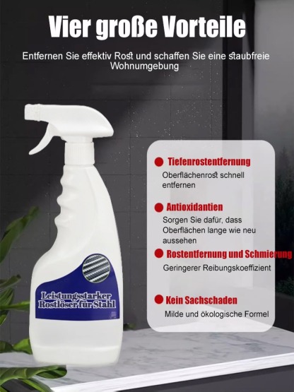 【Rapid Rust Remover】Powerful Steel Rust Remover