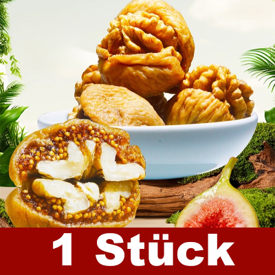 Freizeit-Snack Feigen mit Walnusskernen Trockenfrüchte