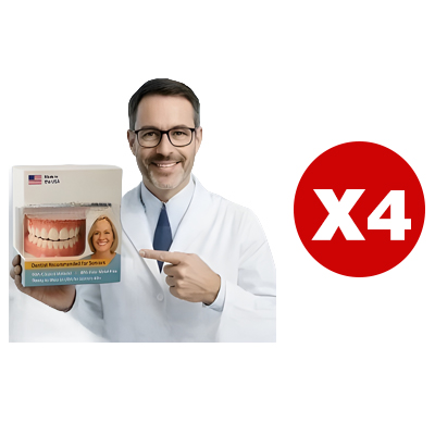 Natürlich passendes Zahnprothesen-Set