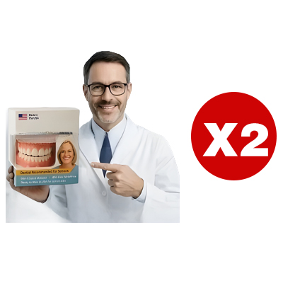 Natürlich passendes Zahnprothesen-Set