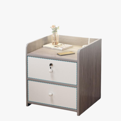 Schlichter Nachttisch mit kleinem Aufbewahrungsregal im modernen Stil