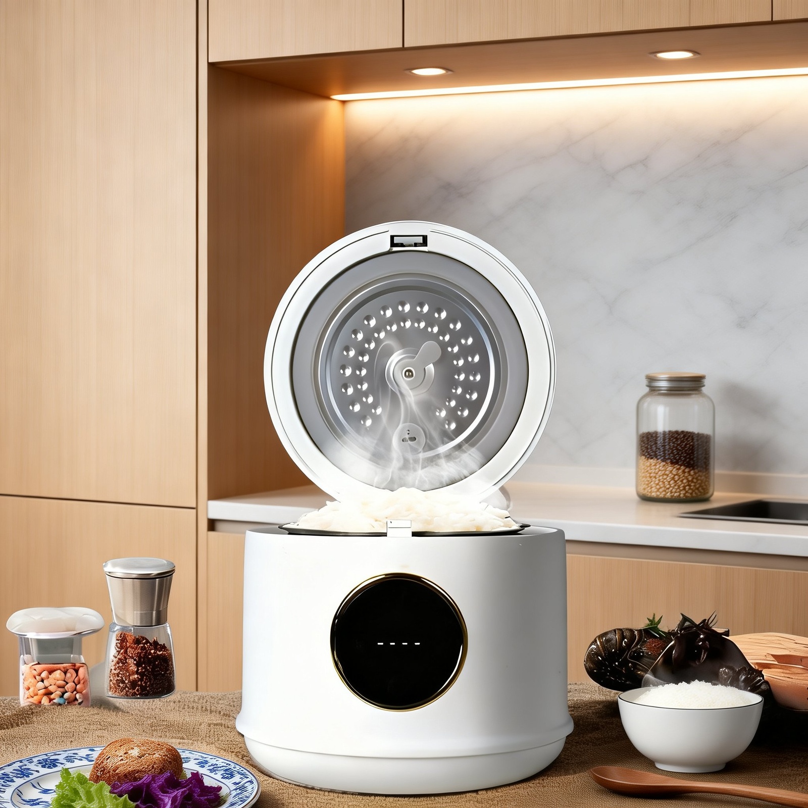 Energiesparender Reiskocher für kleine Haushalte