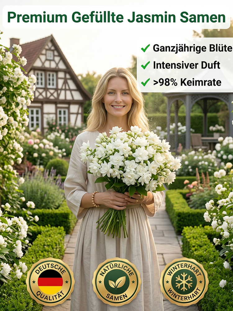 【Parfüm des Gartens】Vierjahreszeiten blühende, doppelt blühende Jasminsamen