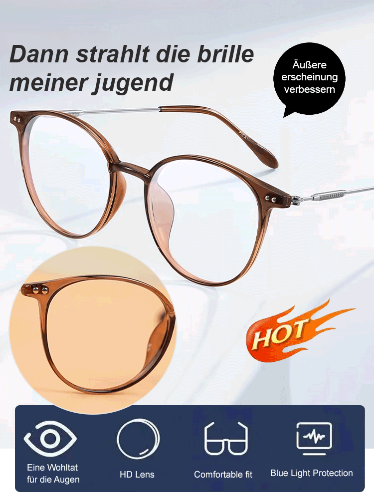 【Ultraleichtes TR90-Material】Einfaches Design, intelligente Gleitsicht-Lesebrille