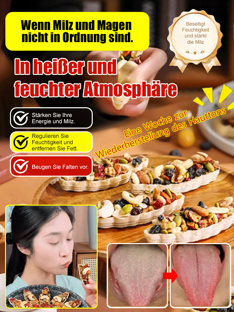 Dein ‘basischer’ Snack für mehr Energie. Astragalus Codonopsis Achta Nuss Schiff Tarte