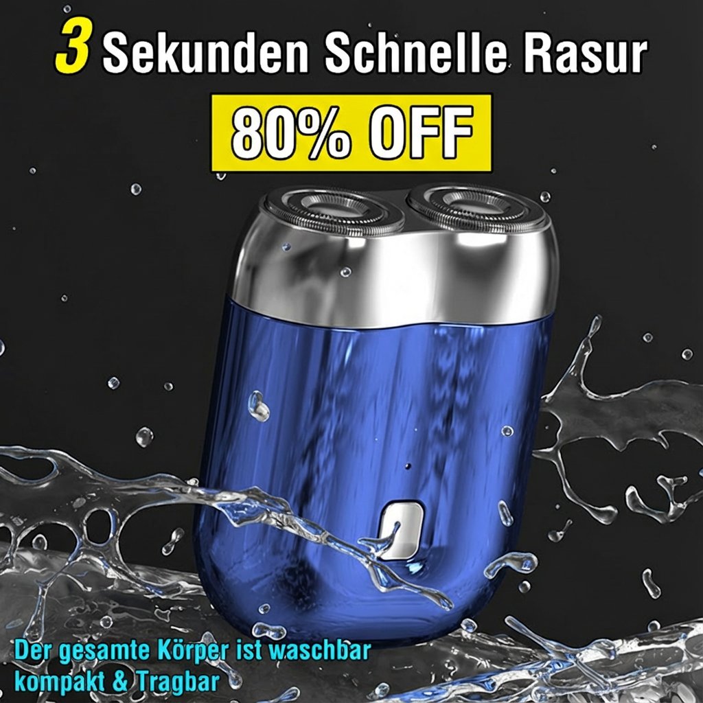 Doppelkopf-Elektrorasierer für Herren