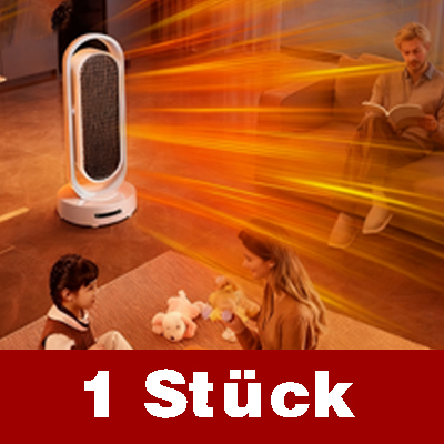 【1 Sekunde Sofortwärme】Energiesparendes, lichtloses, geräuscharmes Heizgebläse