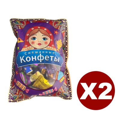 Gemischte Pralinen mit russischem Geschmack