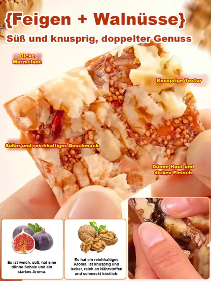 Schwarzer Sesam-Cranberry-Geschmack Feigenkuchen